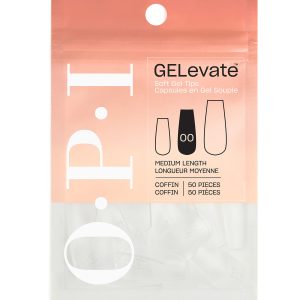 GELevate™ Soft Gel Tips Refill Pack - Coffin Shape Medium Length